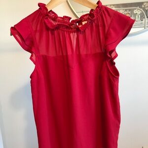Cherry Red blouse